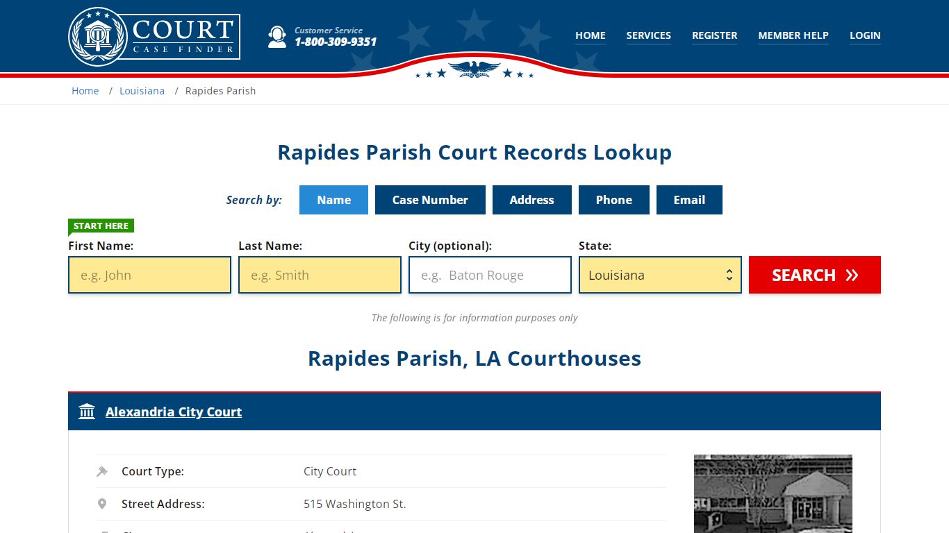 Rapides Parish Court Records | LA Case Lookup